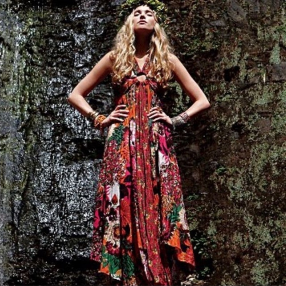 RARE NWT! Free People Kona Maxi Dress - Picture 2 of 13